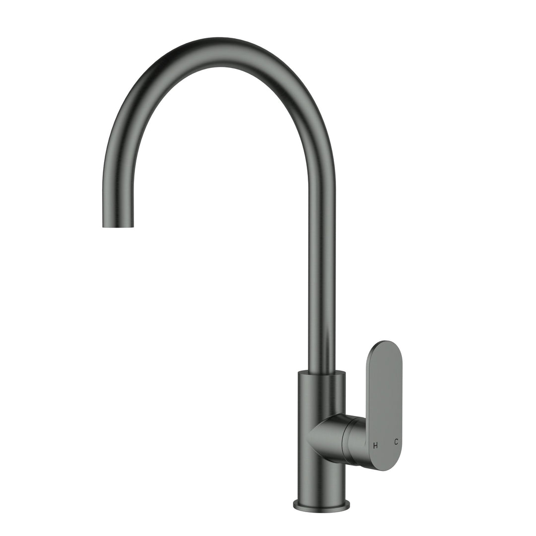 Luca Sink Mixer Brushed Gun Metal