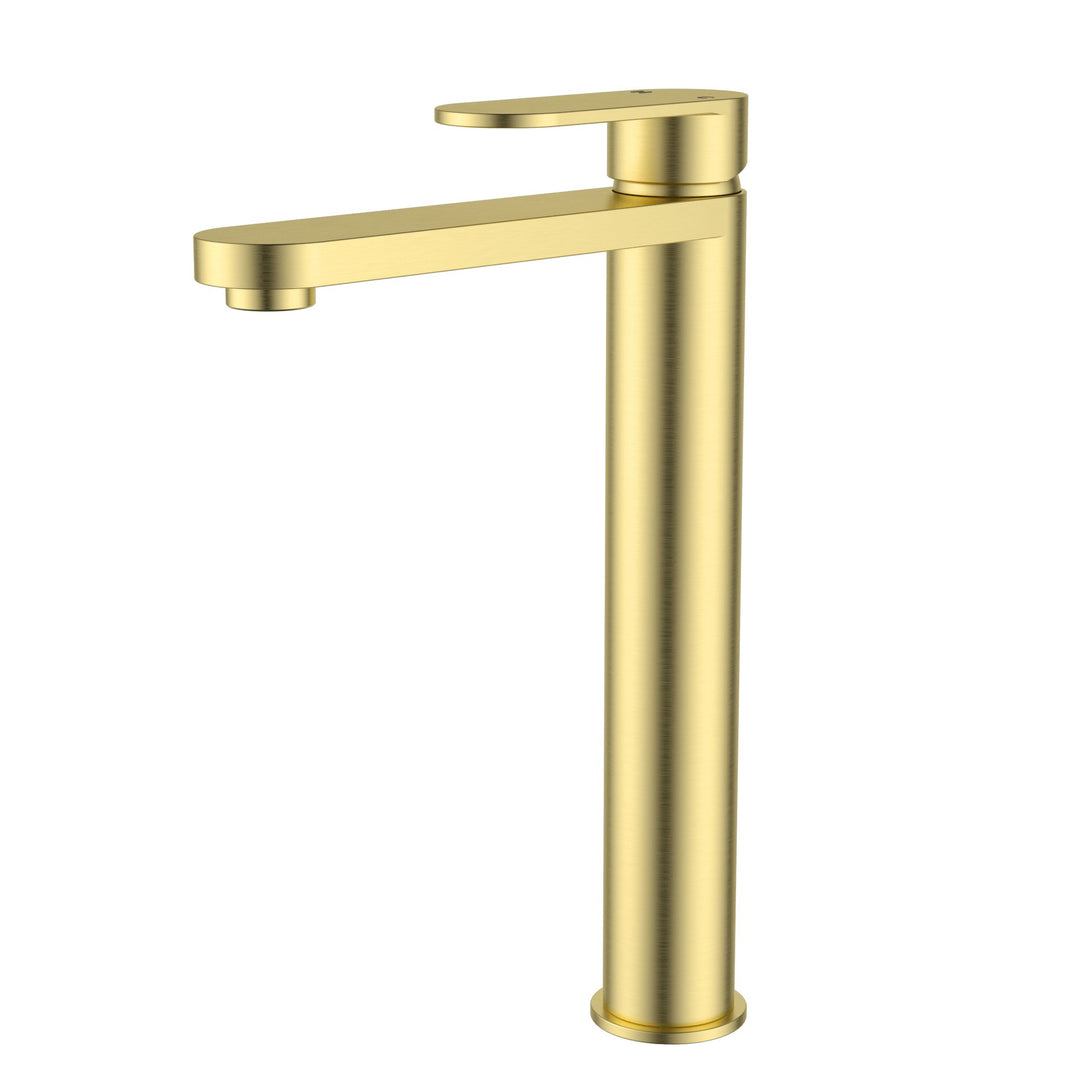 Luca Tall Basin Mixer Light Gold