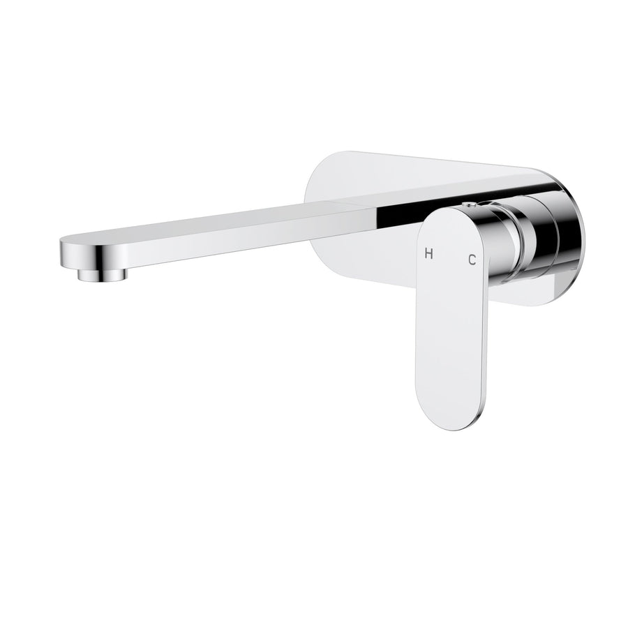 Luca Wall Basin Mixer Chrome