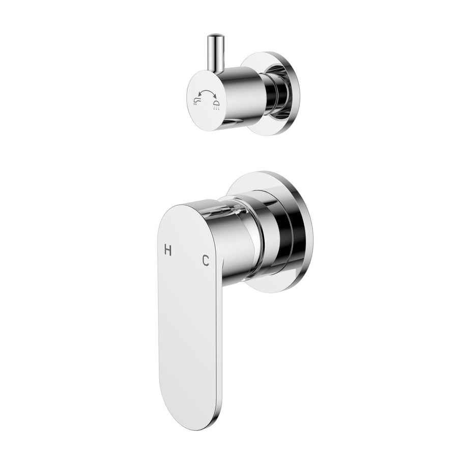 Luca Wall Diverter Mixer Chrome