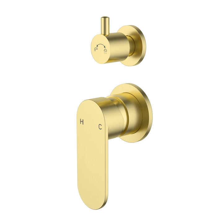 Luca Wall Diverter Mixer Light Gold