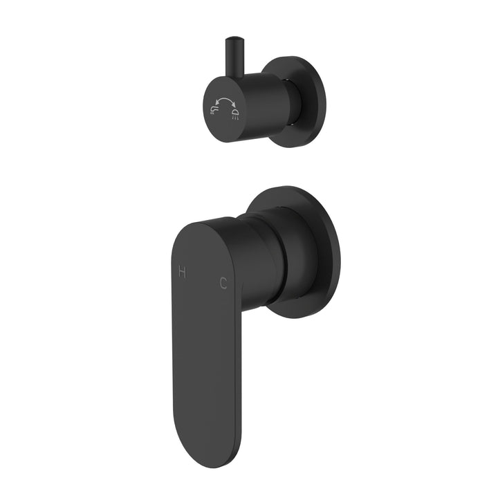 Luca Wall Diverter Mixer Matt Black