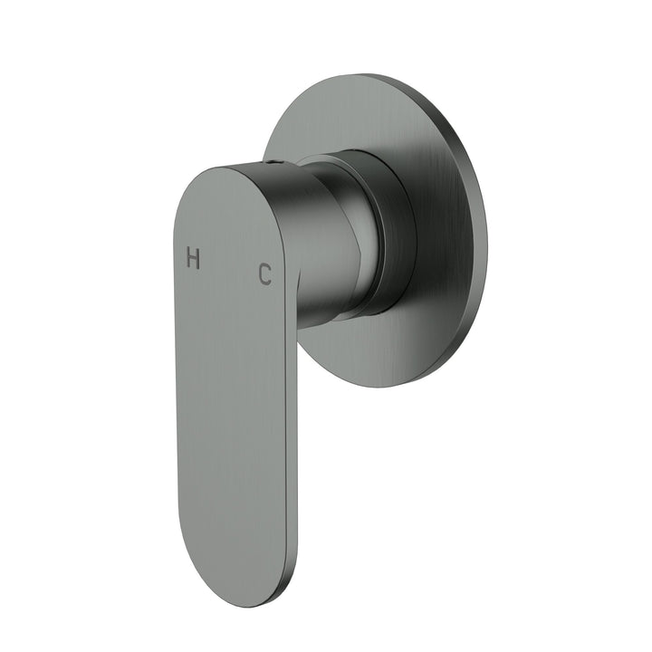 Luca Wall Mixer Brushed Gun Metal