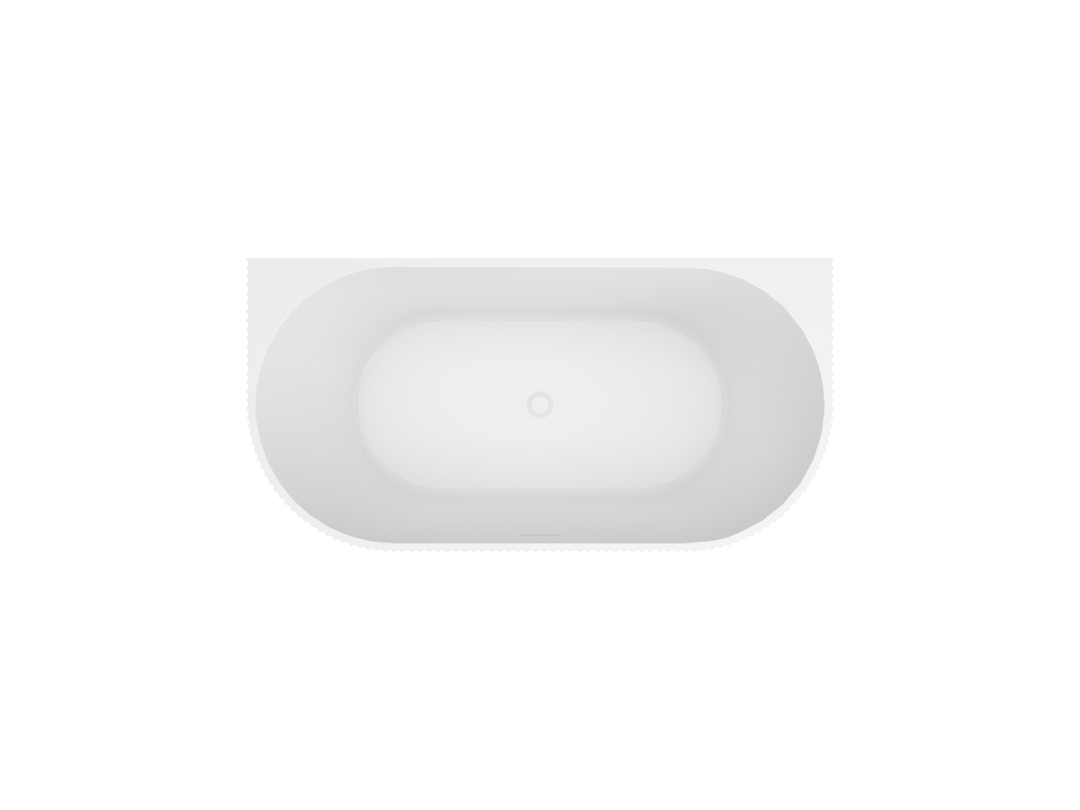 Henley Back to Wall Fluted Bath