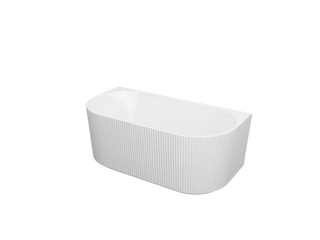 Henley Back to Wall Fluted Bath